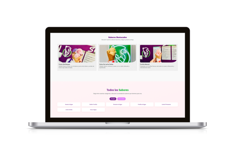 Proyecto Web Simba Helados